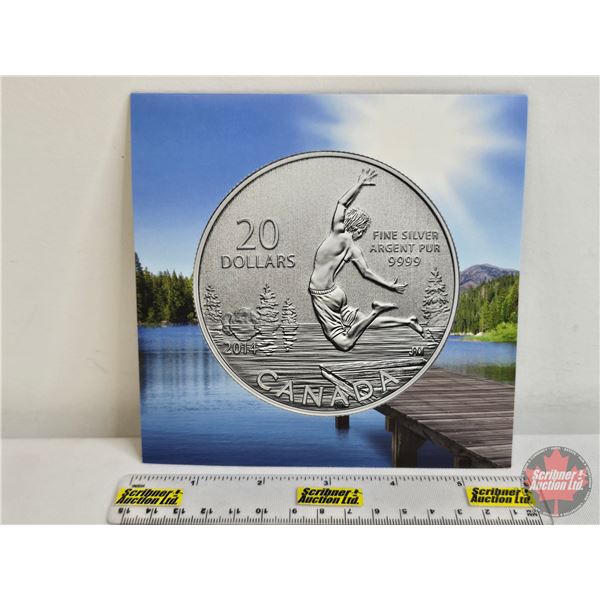 RCM Canada 2014 $20 Fine Silver : Summertime (Fine Silver 99.99%) (GST Exempt)