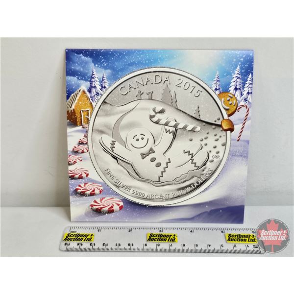 RCM Canada 2015 $20 Fine Silver : Gingerbread Man (Fine Silver 99.99%) (GST Exempt)