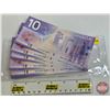 Image 4 : Canada $10 Bills 2001 (50 Consecutive) : Jenkins/Dodge #BEN7891850 - 7891899 (See Pics for Varieties