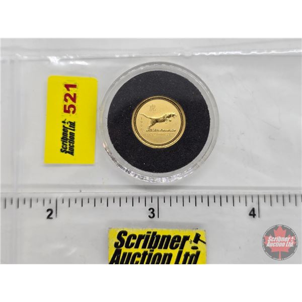 Australia : 1998 Gold Coin : Lunar Series : Year of the Tiger (1/20 oz) (99.99%) (GST EXEMPT) (Note: