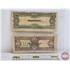 Image 4 : Japanese Government Pesos (2): 10 Pesos & 100 Pesos : War Time (See Pics for Varieties, Conditions, 