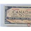 Image 2 : Canada $50 Bill 1954 : Beattie/Rasminsky #BH0739894 (See Pics for Varieties, Conditions, Serial Numb