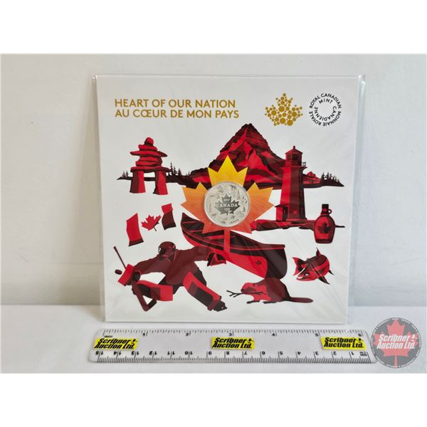 RCM Canada 2017 $3 Fine Silver Coin : Heart of Our Nation (Unopened!) (Fine Silver 99.99%) (GST Exem