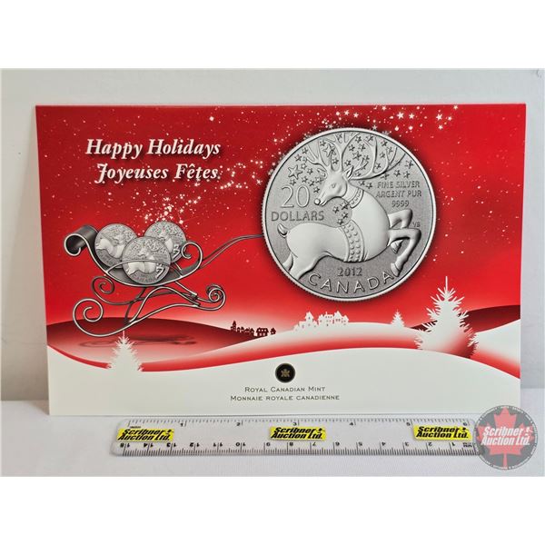 RCM Canada 2012 $20 Fine Silver : Magical Reindeer (Fine Silver 99.99%) (GST Exempt)