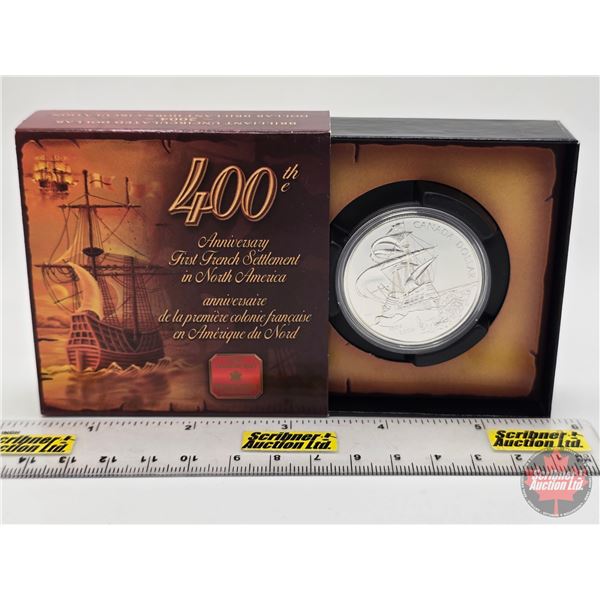 RCM 2004 Brilliant Uncirculated Dollar : 400th Anniversary First French Settlement in North America 