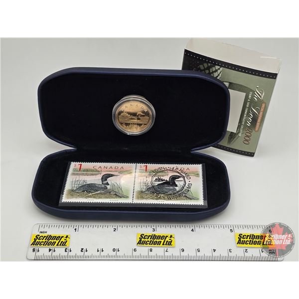 Canada Special Millennial Edition : The Loon 2000 : Stamp & Coin Commemorative Collection