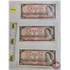 Image 1 : Canada $2 Bills 1954 (3) :  - Lawson/Bouey #VG8096277 - Bouey/Rasminsky #LG0864010 - Lawson/Bouey #S