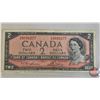 Image 2 : Canada $2 Bills 1954 (3) :  - Lawson/Bouey #VG8096277 - Bouey/Rasminsky #LG0864010 - Lawson/Bouey #S