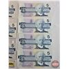 Image 3 : Canada $5 Bills 1986 (7) :  - Thiessen/Crow #EPV0183616 - Crow/Bouey #ENU1000120 - Thiessen/Crow #FN