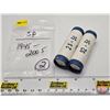Image 1 : Canada Five Cent Rolls (2) : 1945-2005 (Original Rolls) (NOTE: Rolls not opened by the Auction Compa