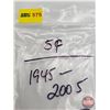 Image 5 : Canada Five Cent Rolls (2) : 1945-2005 (Original Rolls) (NOTE: Rolls not opened by the Auction Compa