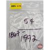 Image 4 : Canada Five Cent Roll : 1867-1992  (NOTE: Rolls not opened by the Auction Company, so quantity and c