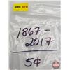 Image 5 : Canada Five Cent Rolls (2) : 1867-2017 (Original Rolls) (NOTE: Rolls not opened by the Auction Compa