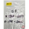 Image 5 : Canada Five Cent Rolls (2) : 1867-2017 & 1945-2005 (Original Rolls) (NOTE: Rolls not opened by the A