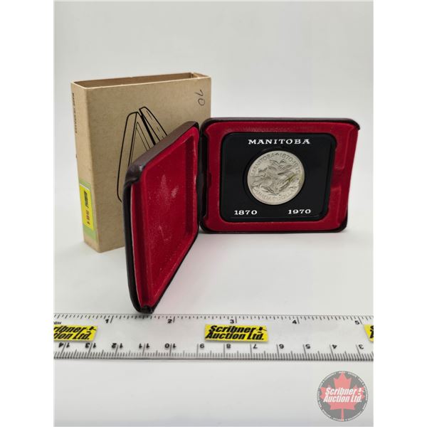 RCM Canada Manitoba 1870-1970 Dollar : Burgundy Case