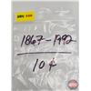 Image 6 : Canada Ten Cent Roll 1867-1992 (NOTE: Rolls not opened by the Auction Company, so quantity and conte