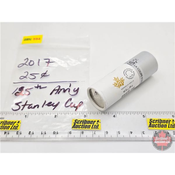 Canada Twenty Five Cent Roll 2017 : 125th Anniversary of the Stanley Cup (Original Roll) (NOTE: Roll