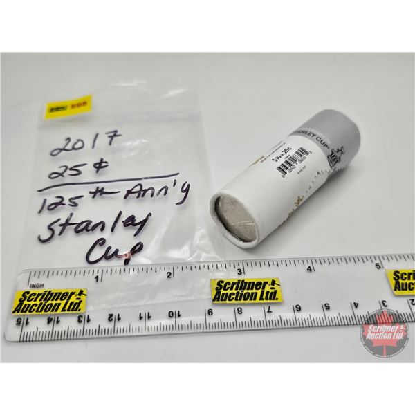Canada Twenty Five Cent Roll 2017 : 125th Anniversary of the Stanley Cup (Original Roll) (NOTE: Roll