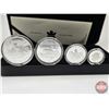 Image 4 : RCM Canada 2004 Fine Silver 4-Coin Set : The Arctic Fox One Ounce ; 1/2 Ounce 1/4 Ounce; 1/10 Ounce 