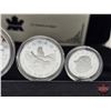 Image 6 : RCM Canada 2004 Fine Silver 4-Coin Set : The Arctic Fox One Ounce ; 1/2 Ounce 1/4 Ounce; 1/10 Ounce 