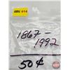 Image 4 : Canada Fifty Cent Roll 1867-1992 (NOTE: Rolls not opened by the Auction Company, so quantity and con
