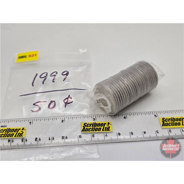Canada Fifty Cent Roll 1999 (Original Roll) (NOTE: Rolls not opened by the Auction Company, so quant