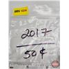 Image 5 : Canada Fifty Cent Roll 2017 (Original Roll) (NOTE: Rolls not opened by the Auction Company, so quant
