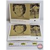 Image 1 : Terry Fox Coin Collector Cards with Circ Coins 2005 (2 Cards : 4 Coins) (Five Cent & Ten Cent)