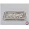 Image 3 : Silver Bullion Bar : Horse & Carriage (Fine Silver .999 : One Ounce) (GST Exempt)