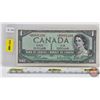 Image 1 : Canada $1 Bill 1954 *Replacement : Beattie/Rasminsky # *BM0881100 (See Pics for Varieties, Condition