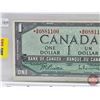 Image 2 : Canada $1 Bill 1954 *Replacement : Beattie/Rasminsky # *BM0881100 (See Pics for Varieties, Condition