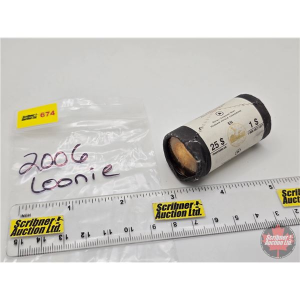 Canada $1 Loonie Roll 2006 (Original Roll) (NOTE: Rolls not opened by the Auction Company, so quanti