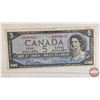 Image 3 : Canada Bills 1954 (3): - $2 Bill  : Bouey/Rasminsky #EG0819124 - $5 Bill  : Beattie/Rasminsky #IS938