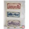 Image 5 : Canada Bills 1954 (3): - $2 Bill  : Bouey/Rasminsky #EG0819124 - $5 Bill  : Beattie/Rasminsky #IS938