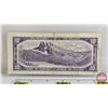 Image 8 : Canada Bills 1954 (3): - $2 Bill  : Bouey/Rasminsky #EG0819124 - $5 Bill  : Beattie/Rasminsky #IS938