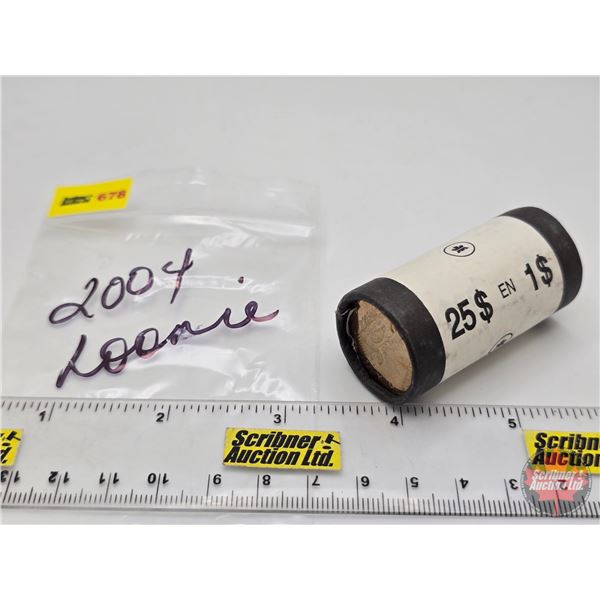 Canada $1 Loonie Roll 2004 (Original Roll) (NOTE: Rolls not opened by the Auction Company, so quanti