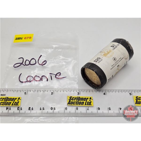 Canada $1 Loonie Roll 2006 (Original Roll) (NOTE: Rolls not opened by the Auction Company, so quanti