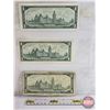 Image 5 : Canada $1 Bills 1967 (3) : Beattie/Rasminsky # 1867 1967 (See Pics for Varieties, Conditions, Serial