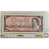 Image 4 : Canada $2 Bills 1954 (3) :  - Beattie/Rasminsky #NU4039764 - Beattie/Rasminsky #JU6040526 - Bouey/Ra