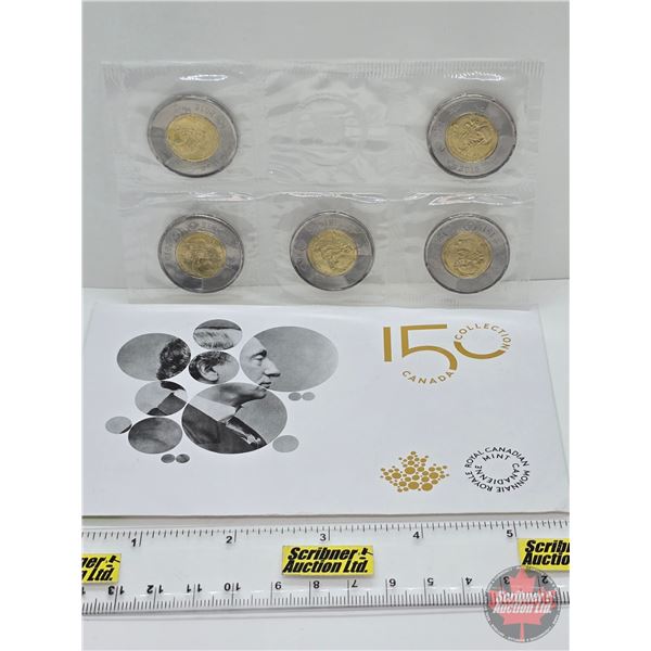 RCM Canada 2015 $2 Sir John A. MacDonald 5-Coin Pack : Canada 150 Collection