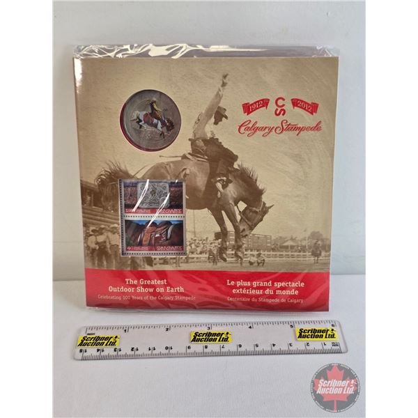 RCM Canada 2012 : Calgary Stampede : 50-Cent Coin & Stamp Set :  The Greatest Outdoor Show on Earth