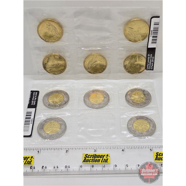 RCM Collector Combo: - RCM Canada 2014 : Wait for Me, Daddy : 5-Pack (Toonies) - RCM Canada 2012 Luc