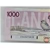 Image 2 : Canada $1000 Bill 1986 : Bonin/Thiessen #EKA2473825 (Note: Lot 735 ; 737 ; 738 ; 739 Sequential Seri