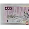 Image 2 : Canada $1000 Bill 1986 : Bonin/Thiessen #EKA2473827 (Note: Lot 735; 736 ; 737 ; 739 Sequential Seria