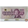 Image 4 : Canada $1000 Bill 1986 : Bonin/Thiessen #EKA2473828 (Note: Lot 735; 736 ; 737; 738 Sequential Serial