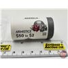 Image 4 : Canada $2 Toonie Roll : 2018 ARMISTICE : Color (Original Roll) (NOTE: Rolls not opened by the Auctio