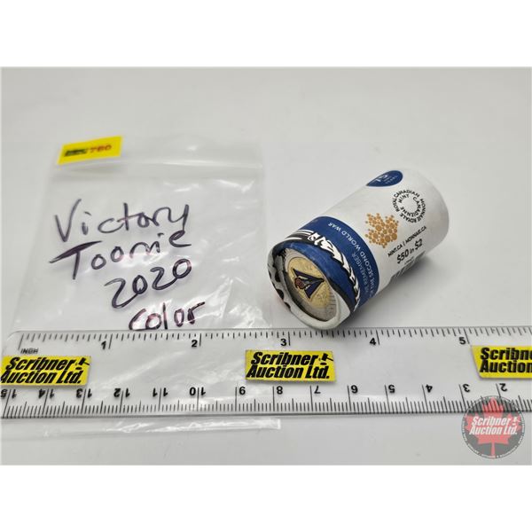 Canada $2 Toonie Roll : 2020 Victory : Color (Original Roll) (NOTE: Rolls not opened by the Auction 