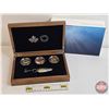 Image 1 : RCM Canada 2016 $20 Fine Silver Coins : Canadian Salmonids with Display Case & Len Thompson Spoon - 