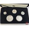 Image 2 : RCM Canada 2004 Fine Silver 5-Coin Set : Privy Mark Set One Ounce ; 1/2 Ounce 1/4 Ounce; 1/10 Ounce;