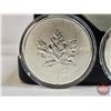 Image 4 : RCM Canada 2004 Fine Silver 5-Coin Set : Privy Mark Set One Ounce ; 1/2 Ounce 1/4 Ounce; 1/10 Ounce;